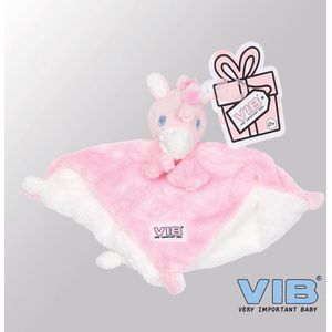 VIB® - Knuffeldoekje Unicorn - Roze - Babykleertjes - Baby cadeau