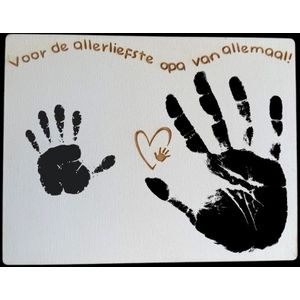 Vingerverf plankje - Opa cadeau - Opa - Opa cadeau verjaardag - Opa cadeau werkplaats - Opa cadeau - Opa en oma cadeau - Opa je bent de liefste - Geschenk opa - Vaderdag cadeau - Vaderdag geschenk - Vaderdag - Vaderdag cadeau met tekst