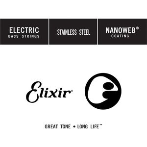 Elixir 13402 Single String Bass 100 Stainless Steel - Enkele basgitaarsnaar