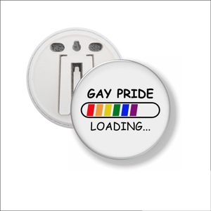 Button Met Clip 58 MM - Gay Pride Loading
