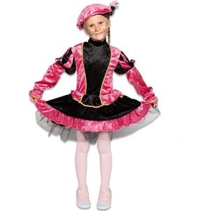 Pietenpak - jurkje met petticoat roze (mt 152) - Welkom Sinterklaas - Pietenpak kinderen - intocht sinterklaas