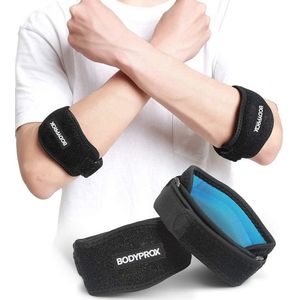 Elleboogbrace 2-pack voor verlichting van tennis- en golferselleboogpijn