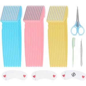 Equivera Dermaplaning Gezicht - Wenkbrauw Scheermesje - Dermaplaning Mesjes - Gezicht Mesjes Vrouwen - Scheermesjes Gezicht - Dermaplaning Facial - Scheermes Gezicht - Eyebrow Razor