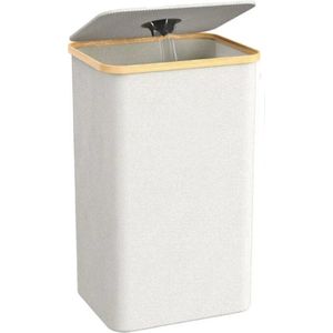 RM Store® - Statiegeld Verzamelbak - Inzamel Container - Opslag - 35 Flessen - Met Deksel - Wit - 100 L - 41 x 33 x 74 cm.