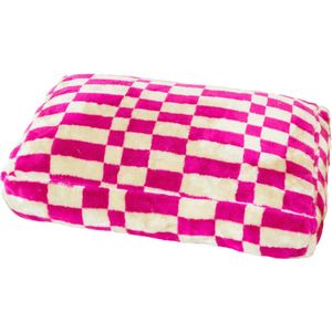 Dogguo Block Bed Beige&Raspberry - Hondenmatras - L