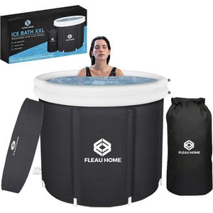Opblaasbaar IJsbad XXL met Deksel en Pomp - Dubbel Zitkussen voor Wim Hof Methode - Hoogwaardige Isolatie
