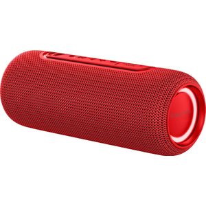 Krüger&Matz Street Draadloze Draagbare Bluetooth 5.0 Speaker - Waterdicht IPX5 - RGB Verlichting - TWS Functie - 20W - Rood
