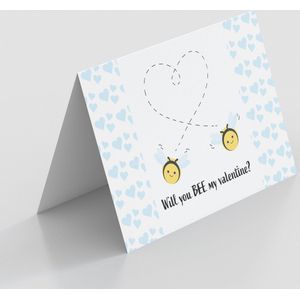 Valentijnskaart | Fotofabriek Valentijn kaart A5 liggend | 1x Wenskaart liefde | Wenskaart Valentijn | Valentijn cadeautje voor hem | Valentijn cadeautje voor haar | Valentijn decoratie | Bijen