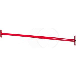 Rekstok 125cm - bevestiging set - rood