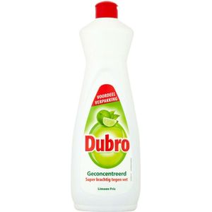12x Dubro Afwasmiddel Limoen Fris 900 ml