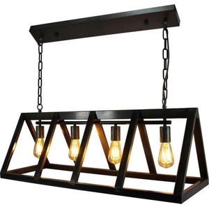 Hanglamp ""Matrix"" 4-lichts Zwart Staal