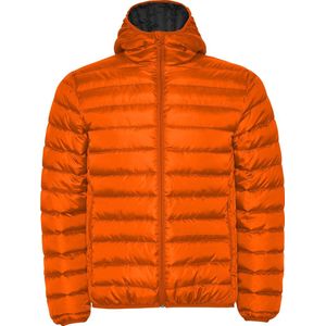 Gewatteerde jas met donsvulling Vermiljoen Oranje model Norway merk Roly maat 3XL