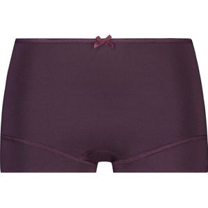 RJ Bodywear Pure Color dames short - aubergine - Maat: 4XL