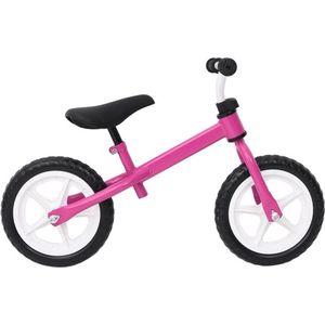 Loopfiets Roze 10 inch | Stevig stalen frame | Fiets – Tweewieler | Verstelbaar zadel – Ergonomische fietshandvatten| 73 x 38 x 54 cm | Speelgoed – Kids – Kinderen – Verjaardag – Cadeau – Sinterklaas – Kerst