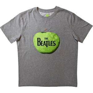 The Beatles - Apple Logo Heren T-shirt - XXL - Grijs