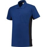 Tricorp poloshirt bi-color - Workwear - 202002 - koningsblauw / navy - Maat L