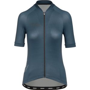 Bioracer Fietsshirt Dames Korte Mouw - Model 'Icon Metalix' - Blauw - Maat S - Fietskleding Dames