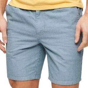 Superdry Indigo Bermuda Shorts Washed Indigo Chalk Stripe