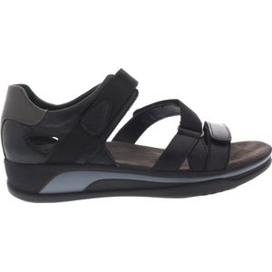 Wolky Sandalen Desh zwart leer