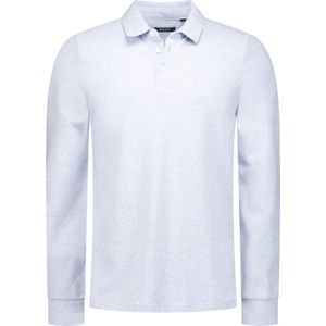 NZA - Blauwe polo met lange mouwen - Phantom Blue