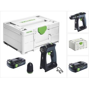 Festool CXS 18 accuschroefboormachine 18 V 40 Nm borstelloos + 1x accu 3.0 Ah + systainer - zonder oplader