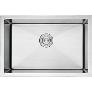 Goodivery ® Ruime Onderbouw Keukenspoelbak 70 x 44 cm met Afvoerfilter Roestvrij Staal