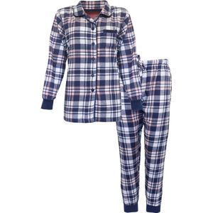 Irresistible Dames Pyjama - Flanel - Blauw - Maat XXL
