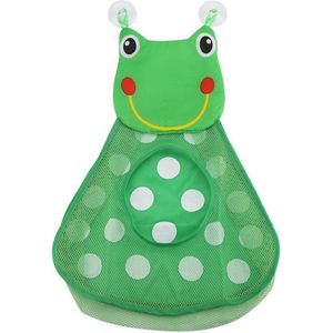 Opbergnet Badspeelgoed - Badspeelgoed tas - Badspeelgoed tas - Speelgoed tas - Ideaal voor elke badkamer - Makkelijk te bevestigen - Dier - Kikker (Groen)