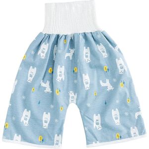 Zindelijkheidsbroekje - Lekvrij - Training oefenbroekjes Baby/Peuter - Blauw - Beertjes - 2-3 jaar