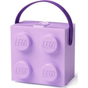 LEGO - Lunchbox Brick 4 met handvat, Lavendel