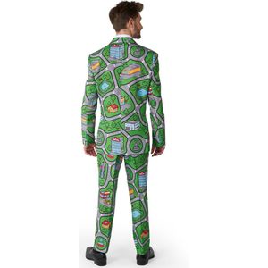 Suitmeister Carpet City Green - Heren Pak - Carnaval En Halloween Speelkleed Kostuum - Meerkleurig - Maat XL
