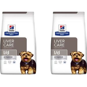 Voordeelpakket: 2x Hill's Hondenvoer Prescription Diet Canine L/D Liver Care 4kg