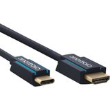 Clicktronic USB-C Naar HDMI Kabel - 4K 60Hz - 3 Meter - Zwart