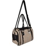 Flamingo Hondentas Cilou Bruin - Grijs - 37 x 24 x 31 cm