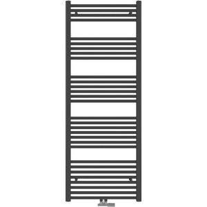 EMKE Handdoekradiator - Mat Antraciet - 160 x 60 cm - Middenaansluiting - Verwarming Badkamer