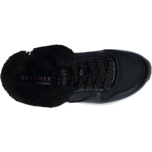 Skechers Uno Cozy Sneakers zwart Leer - Dames - Maat 38