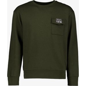 Produkt heren sweater met borstzak - Groen - Maat S