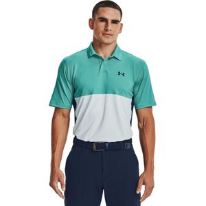 Under Armour Performance Blocked Polo-Neptune / Sea Mist / Academy