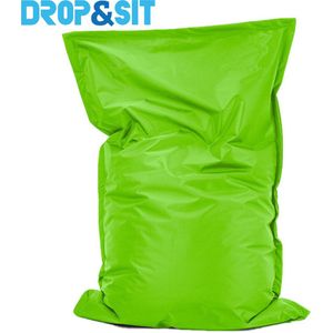 Drop & Sit Zitzak Nylon - AppelGroen - 100 x 150 cm - Voor Binnen en Buiten
