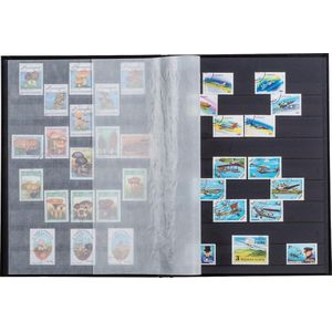 Postzegelinsteekalbum Basic S 16 zwarte kaft