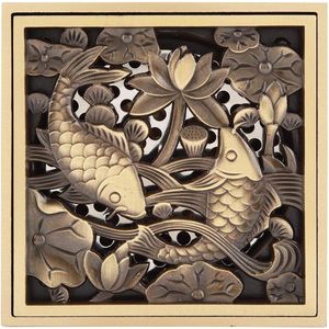10 CM Antiek Messing Afvoer Zeef Cover Rooster voor Thuis Keuken Badkamer Toilet Wasserij Tuin Outdoor - Afvoerbescherming