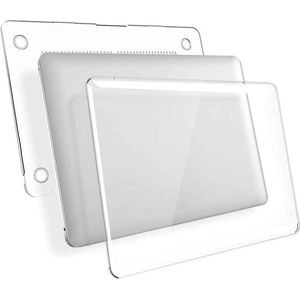 Laptophoes - Geschikt voor MacBook Air 13 inch Hoes - Case voor Air 2018-2021 (M1, A1932 t/m A2337) - Transparant