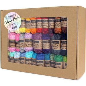 Scheepjes Catona Colour Pack - 109 kleuren x 10 gram (mini bolletjes)