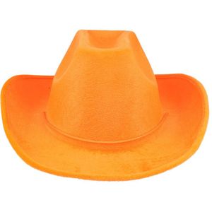 Cowboyhoed Velvet Oranje Cowboy Country Western Hoed Hat Festival Thema Feest
