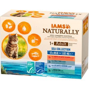 Iams Naturally Multipack Adult Sea Collection 12 x 85 gr