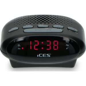 Ices ICR-210 - Wekkerradio - Zwart
