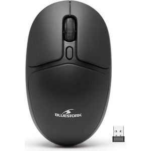 Draadloze muis - BLUESTORK - Office 25 - PC/MAC - Zwart - 2,4 GHz verbinding - Lange batterijduur