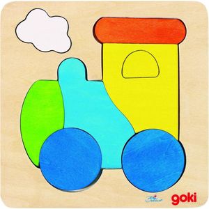 Goki Inlegpuzzel locomotief 6-delig