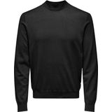 Only & Sons Trui Onswyler Life Reg 14 Ls Mock Knit 22027562 Black Mannen Maat - S