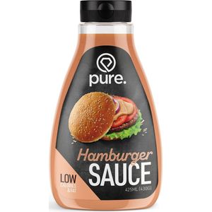 PURE Low Carb Sauce - Hamburger - 425ml - caloriearm & vetarm - dip saus - dieet